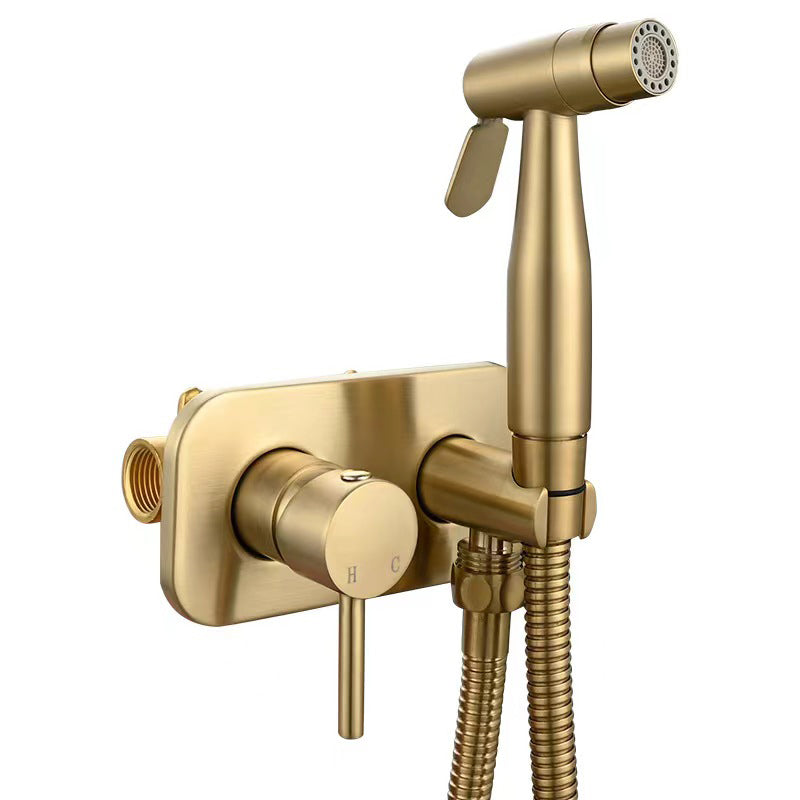 Brass Bidet Sprayer with Hot and Cold Water Control and Dual Spray Modes