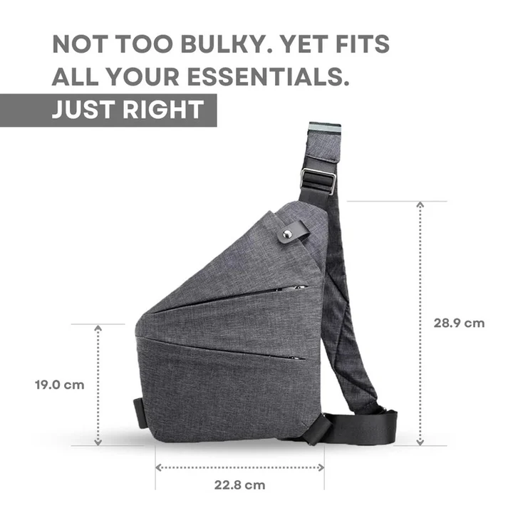 Unisex Anti-Theft Crossbody Bag