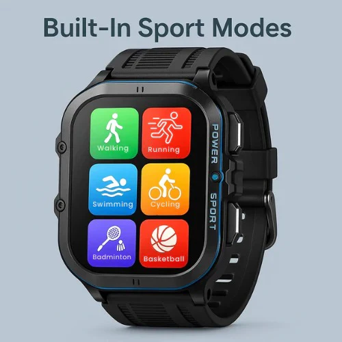 Waterproof Smartwatch, Fitness Tracking, Bluetooth 5.0