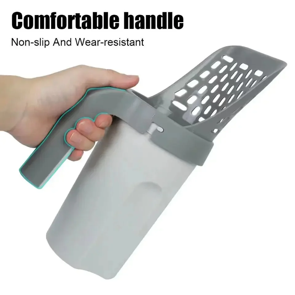 All in One Cat Litter Scoop, Gray
