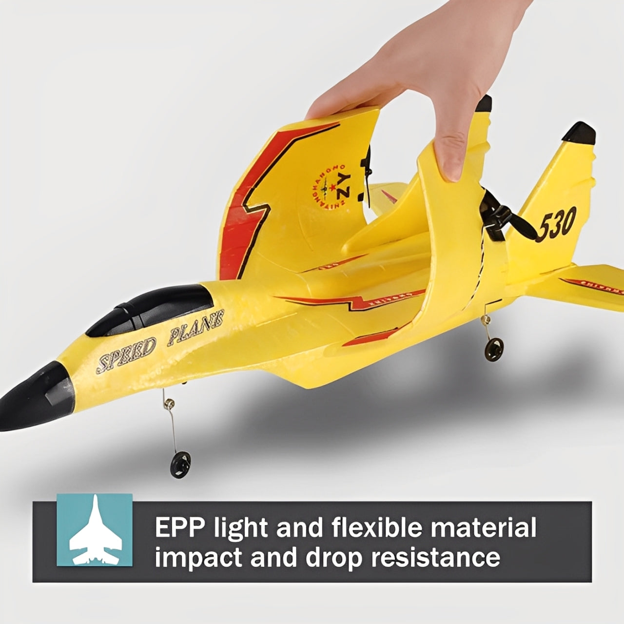 EPP Foam SU35 RC Plane – 2.4G Remote Control Jet with LED Lights
