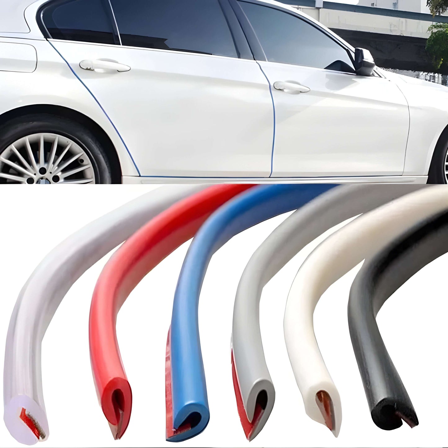 Scratch Protector Strip for Car Door Edges and Bumps