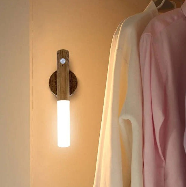 Bedroom Motion Sensor Night Light with Plug in Connection and Energy Efficient LED Bulbs and Wide Angle Detection