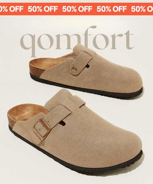 Genuine Suede Clogs by Qomfort