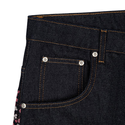 blossom raw denim