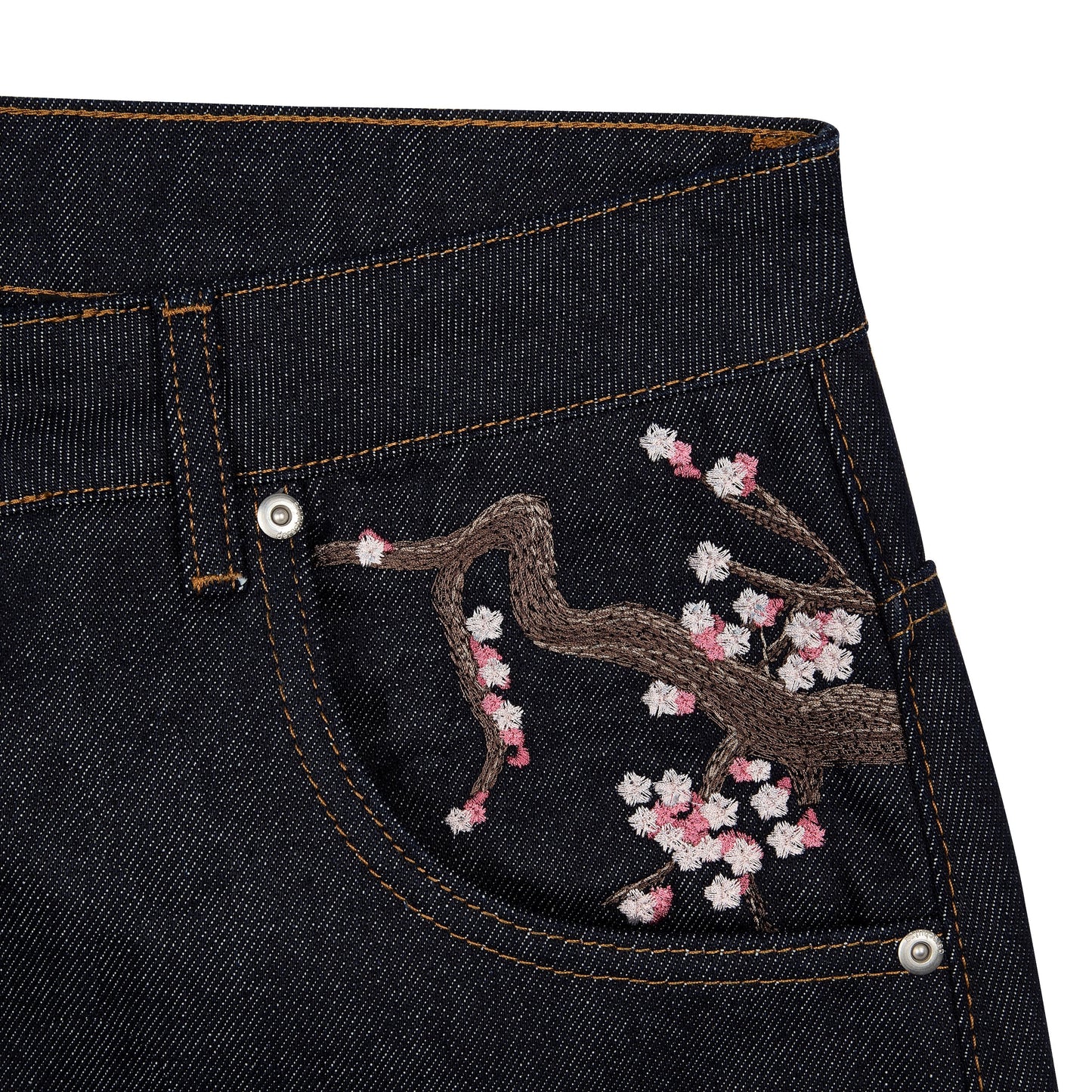 blossom raw denim