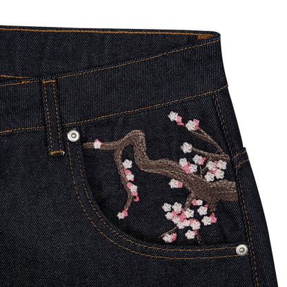 blossom raw denim