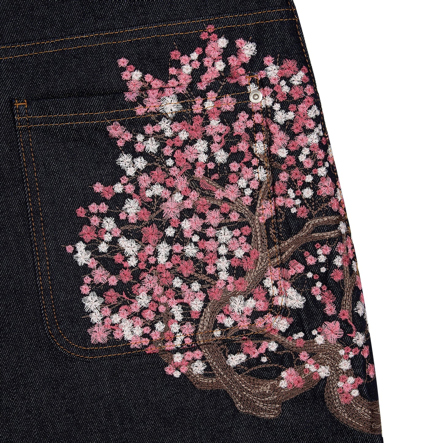 blossom raw denim