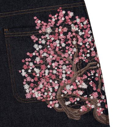 blossom raw denim