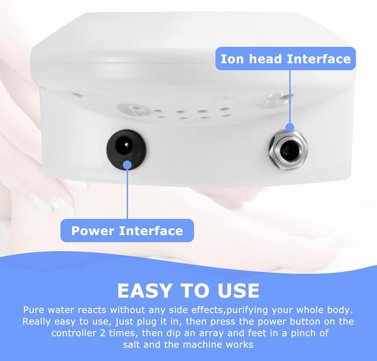 Ionic Foot Spa with Digital LED Timer and Ionization Array