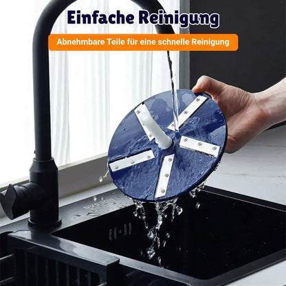 Electric Fruit and Vegetable Peeler with Five Rotating Blades and Rechargeable Battery