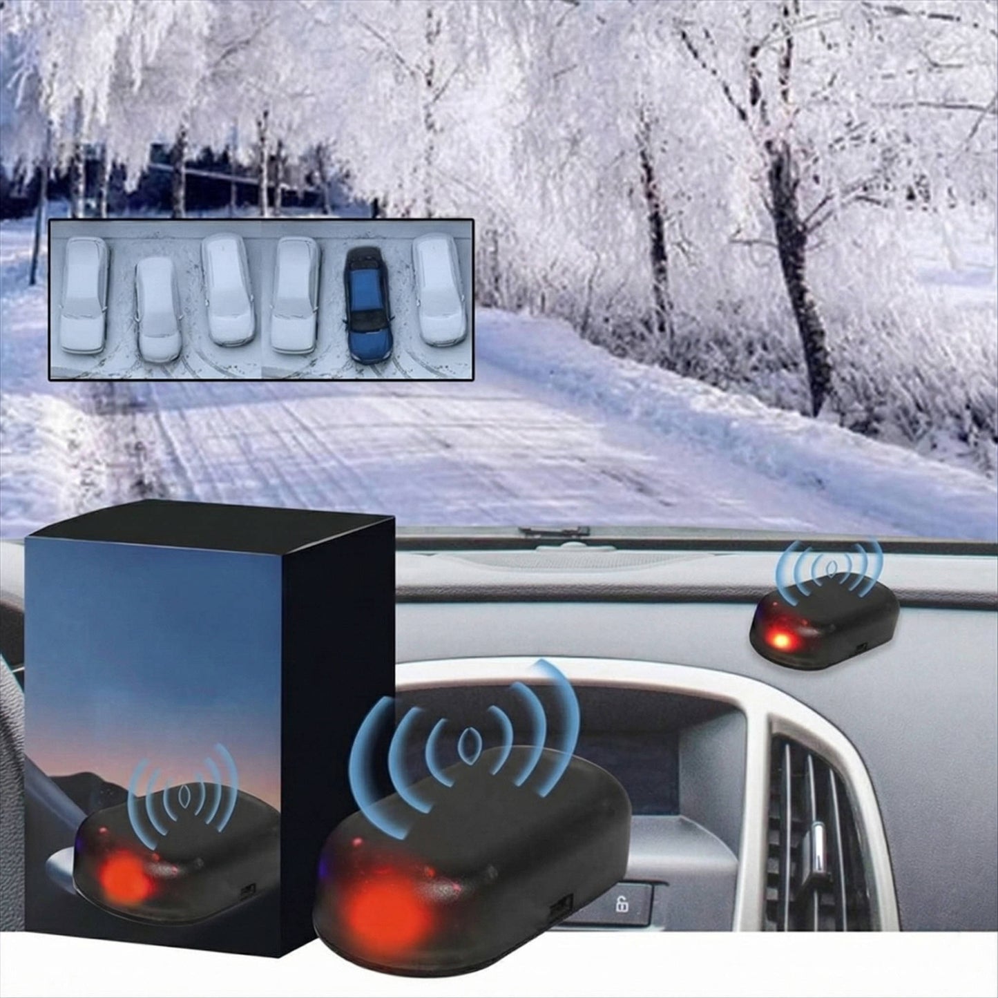 3 Pcs Car Snow Removal Tool Alternative to Ice Scraper and Brush