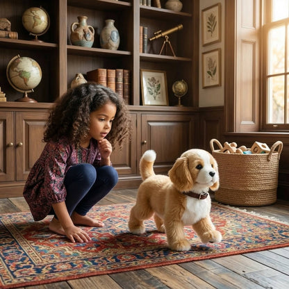 Realistic Interactive Dog Robot, Walking, Barking and Wagging Dog