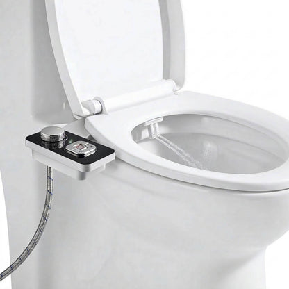 Self Cleaning Bidet Toilet Attachment, Cold Water Dual Nozzle Sprayer