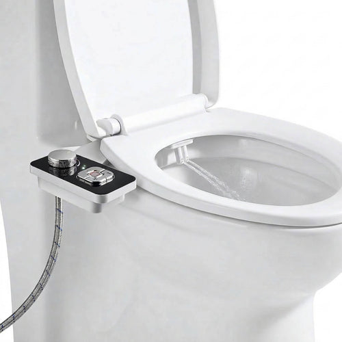 Self Cleaning Bidet Toilet Attachment, Cold Water Dual Nozzle Sprayer