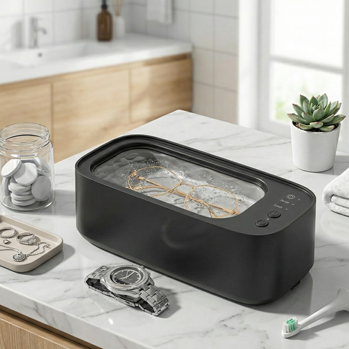 USB Ultrasonic Cleaner High Frequency Vibration Machine for Jewelry, Glasses, Watches and Dentures