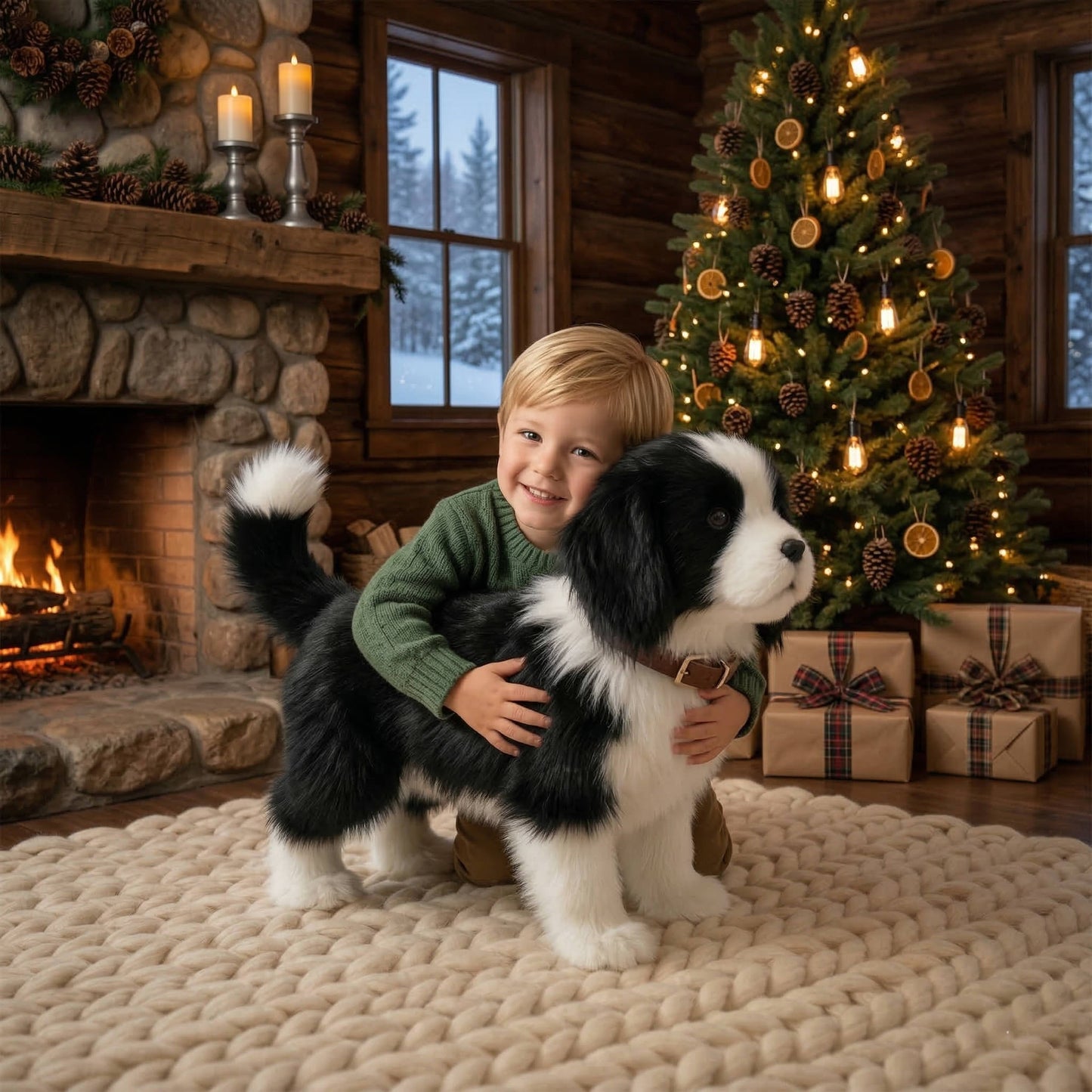 Realistic Interactive Dog Robot, Walking, Barking and Wagging Dog