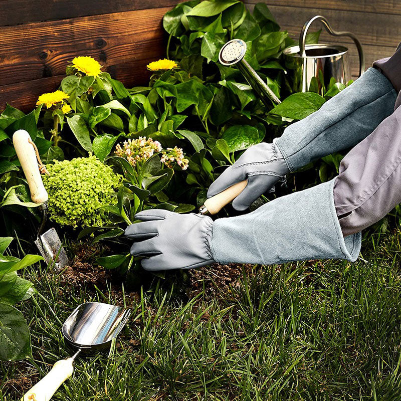 Gardening Gloves with Reinforced Palm and Textured Fingertips, Elastic Wristband