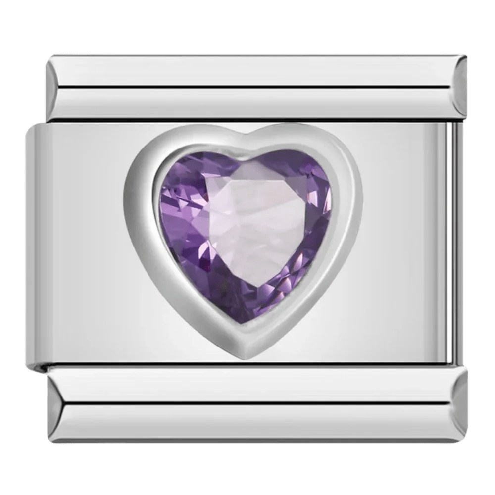 Purple Gem Heart