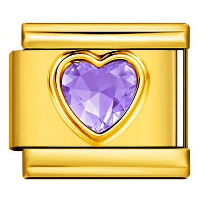Purple Gem Heart