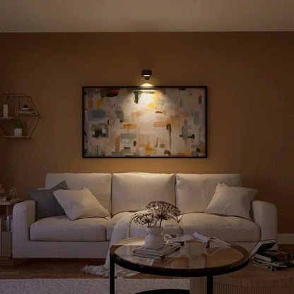 Cordless Magnetic Wall Lamp with 360° Rotation and Adjustable Brightness, 3 Color Temperatures