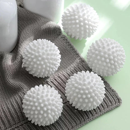 Reusable Dryer Balls with Textured Nubs and Fabric Separation, Set of 5