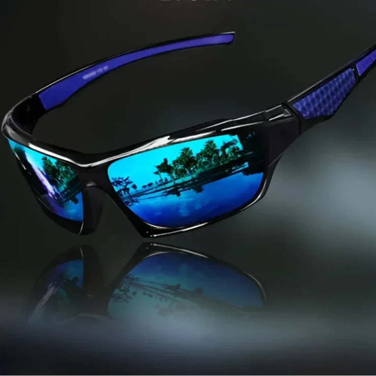 Polarized Round Sunglasses with UV400 Protection and Metal Frame for Men and Women