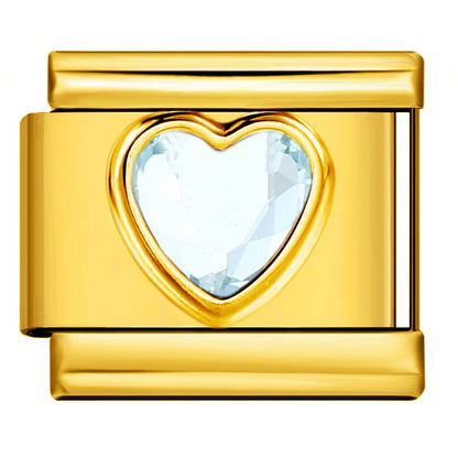 White Gem Heart