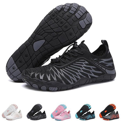 Wide Toe Box Barefoot Shoes with Zero Drop Sole and Drainage Holes
