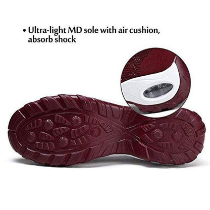 Slip-On Walking Shoes with Cushioned Sole and Arch Support, Padded Ankle Collar