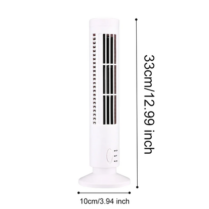 Mini Desktop Air Conditioner with USB Bladeless Cooling