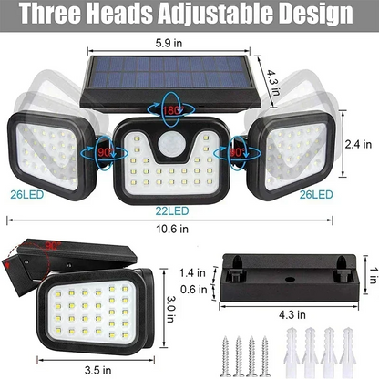 Motion Sensor Solar Light for Outdoor Use