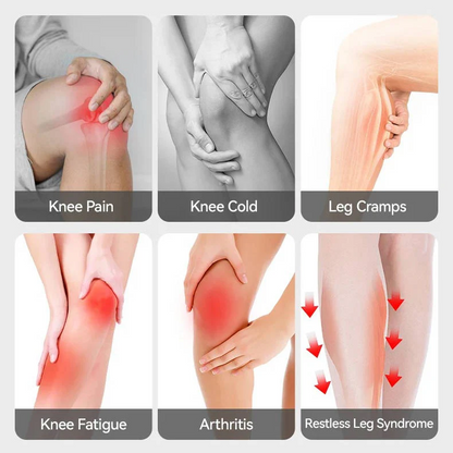 Cordless Knee Massager with Heat Vibration for Pain Relief