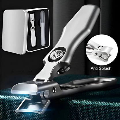 Stainless Steel Nail Clipper, Ergonomic Handle, Compact Travel Design