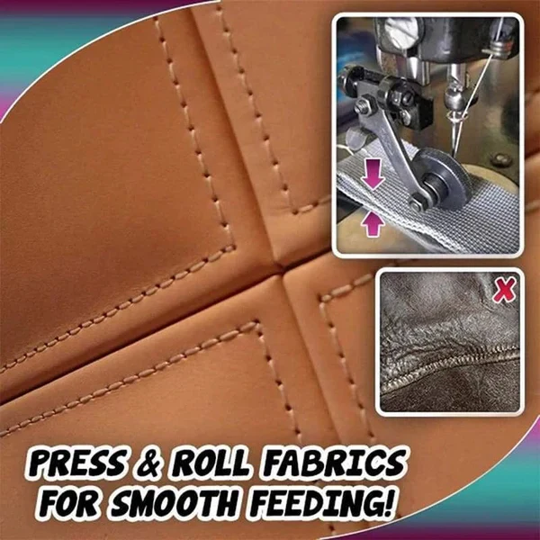 Leather Roller Presser Foot for High Shank Sewing Machines