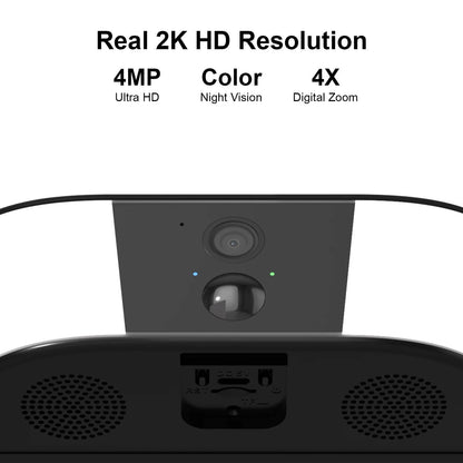 2K Wifi Wireless Floodlight Camera, Two Way Audio, Human Detection