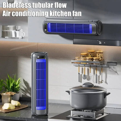 Portable Air Conditioner Cooler, Desktop and Wall Mount Non Drilling Circulating Fan AC Unit, 2000mAh Battery, 3 Speed Adjustable Quiet Cooling