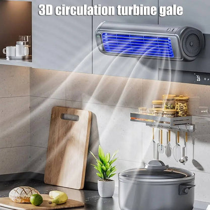 Portable Air Conditioner Cooler, Desktop and Wall Mount Non Drilling Circulating Fan AC Unit, 2000mAh Battery, 3 Speed Adjustable Quiet Cooling