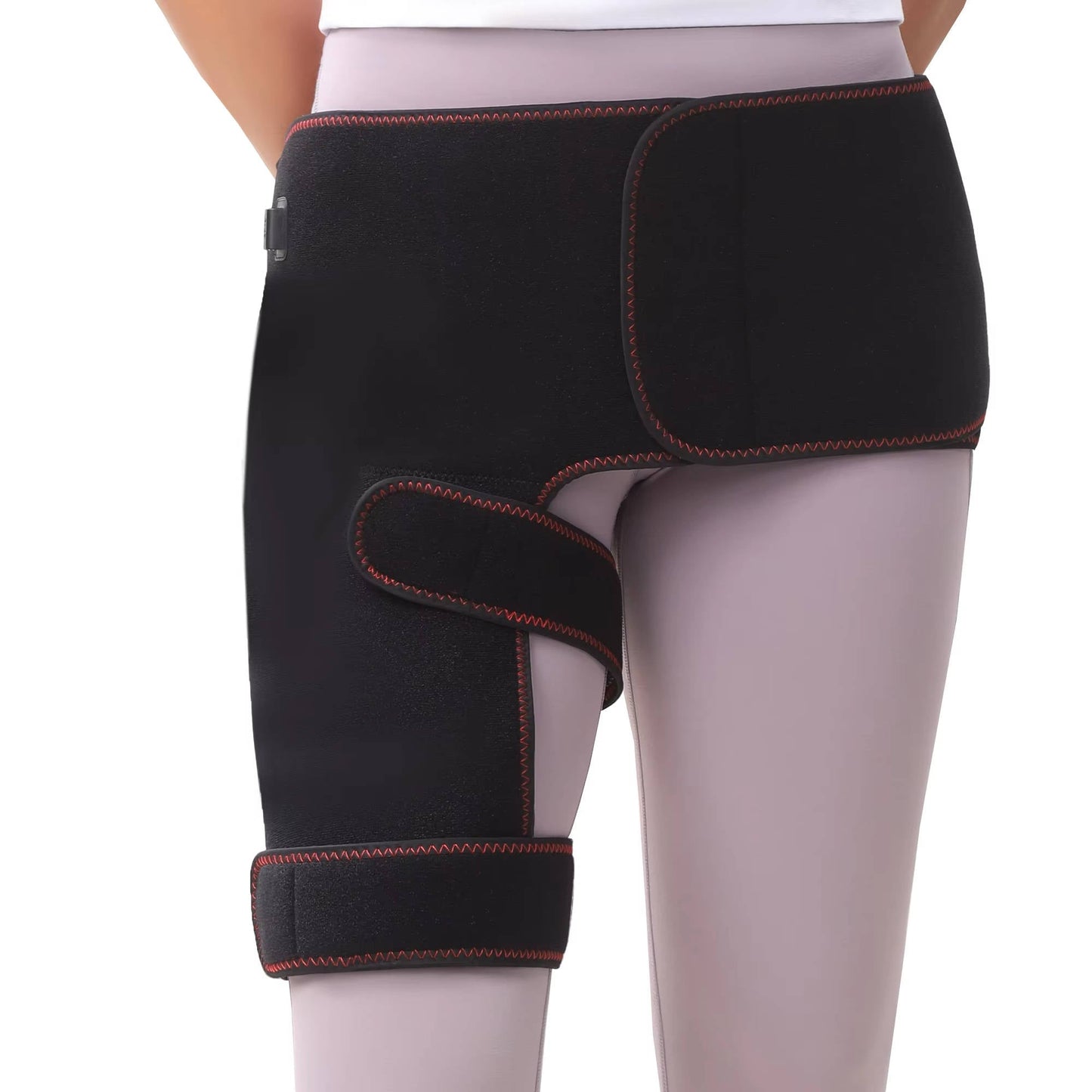 Electric Hip and Lower Back Heating Wrap with Graphene Elements – Adjustable Heat Settings, Vibration Modes, Auto Shutoff, 18.5 Inch Coverage