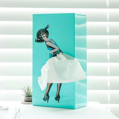 Flying Skirt Tissue Box