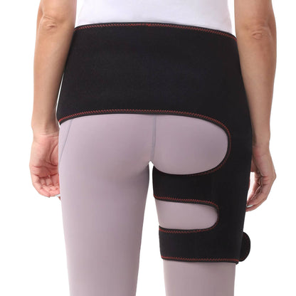 Electric Hip and Lower Back Heating Wrap with Graphene Elements – Adjustable Heat Settings, Vibration Modes, Auto Shutoff, 18.5 Inch Coverage