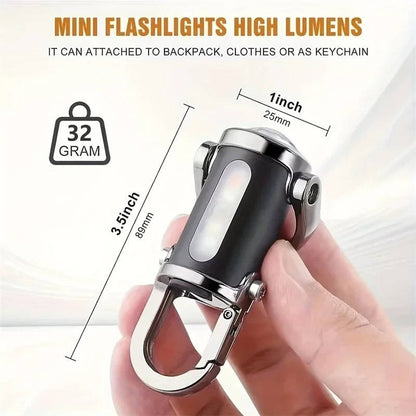 Rechargeable Keychain Flashlight, Work Light