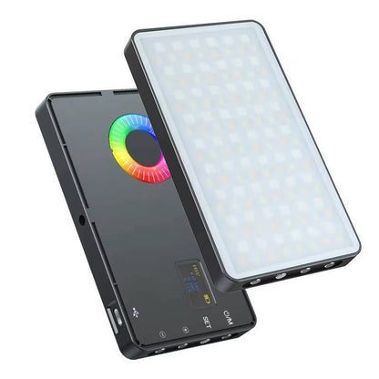 USB Rechargeable RGB Photography Light, Portable Camera Selfie Light for Live Streaming Vlogging with Color Changing Modes