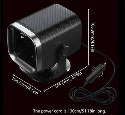 12V/24 Portable Car Heater and Defroster 120W/150W Fast Heating Ceramic Fan for Windshield Defogging