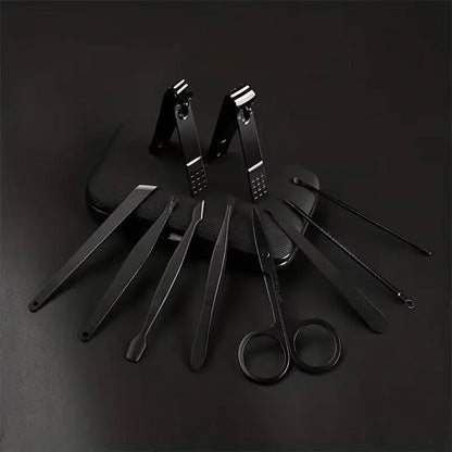Complete 24 Piece Professional Nail Clipper Kit, Stainless Steel Manicure and Pedicure Tool Set with Travel Wallet