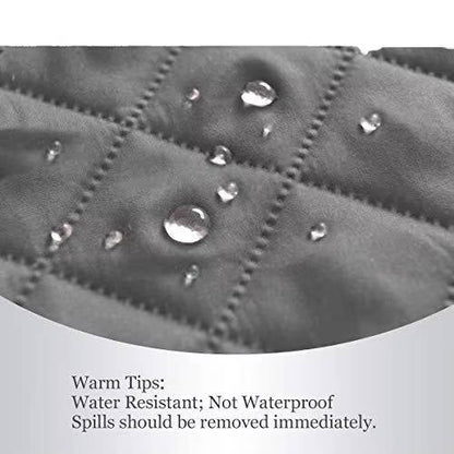 Reversible Sofa Cover for 3 Cushion Couch, Water Resistant Pet Protector with Elastic Straps
