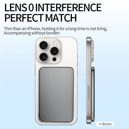 Magnetic Wireless Power Bank for Magsafe Iphone, Ultra Thin Portable Charger, Fast Charging, Aluminum, Iphone 16 15 14 13 12