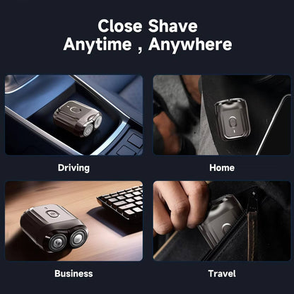 Portable Electric Shaver for Men 100% Waterproof Rotary Razor USB Rechargeable