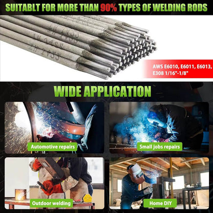 Mini Portable Stick Welder, 110/220V MMA Arc Welding Machine with LED Digital Display and Smart Voltage Conversion