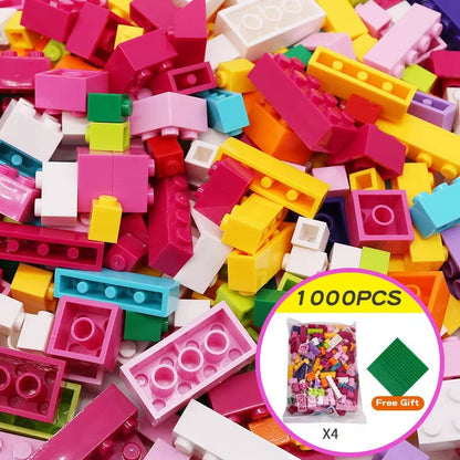 Building Blocks 1000 PCS Bulk Set Classic Bricks Toy for Kids Ages 6+